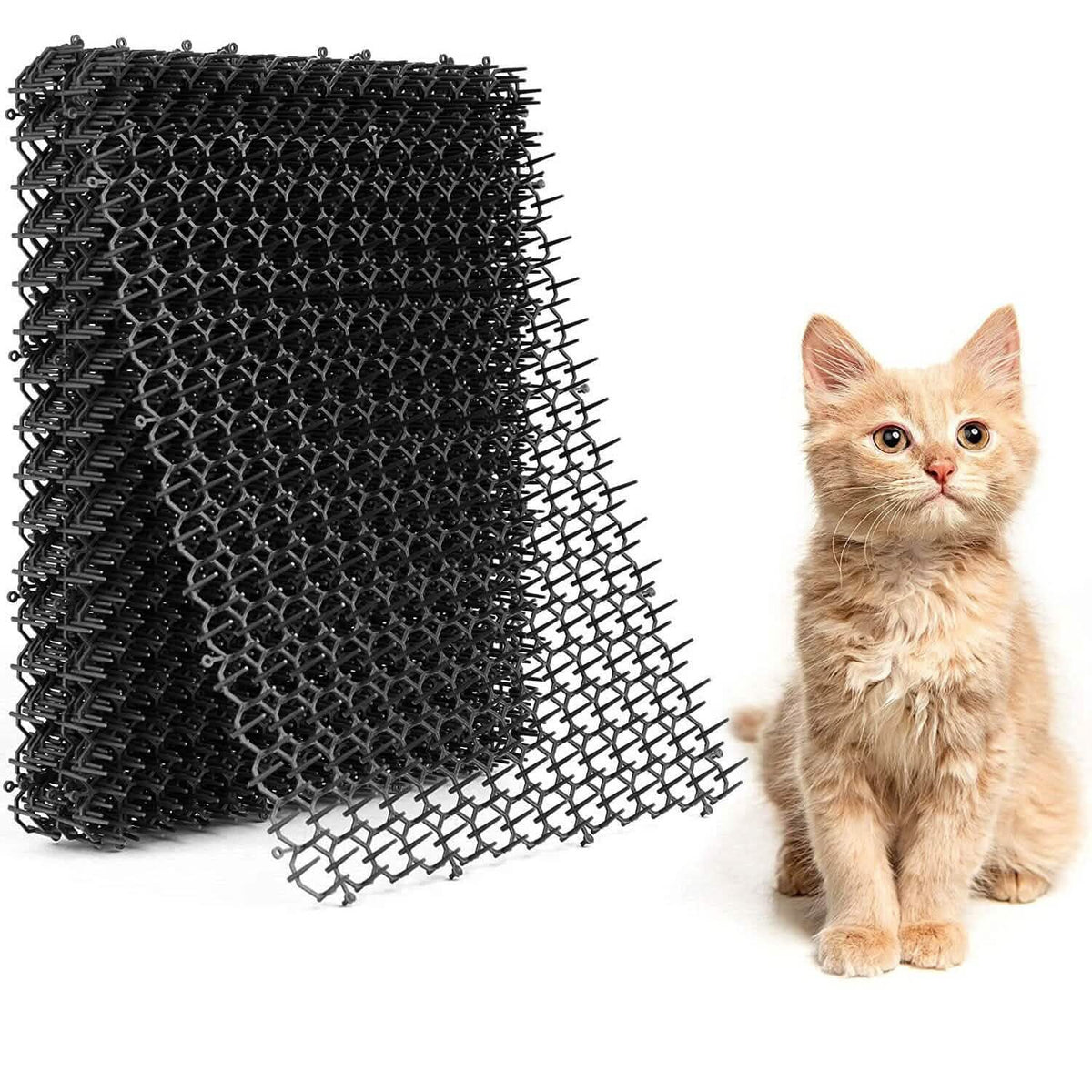 10-Piece: Cat Repellent Scratch Mat with Spikes