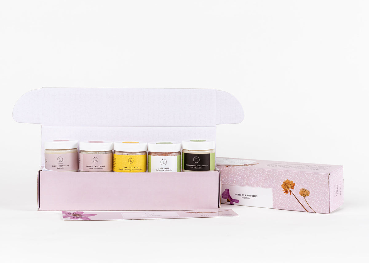 Luxury Home Spa Routine Gift Set – Natural Self-Care Box
