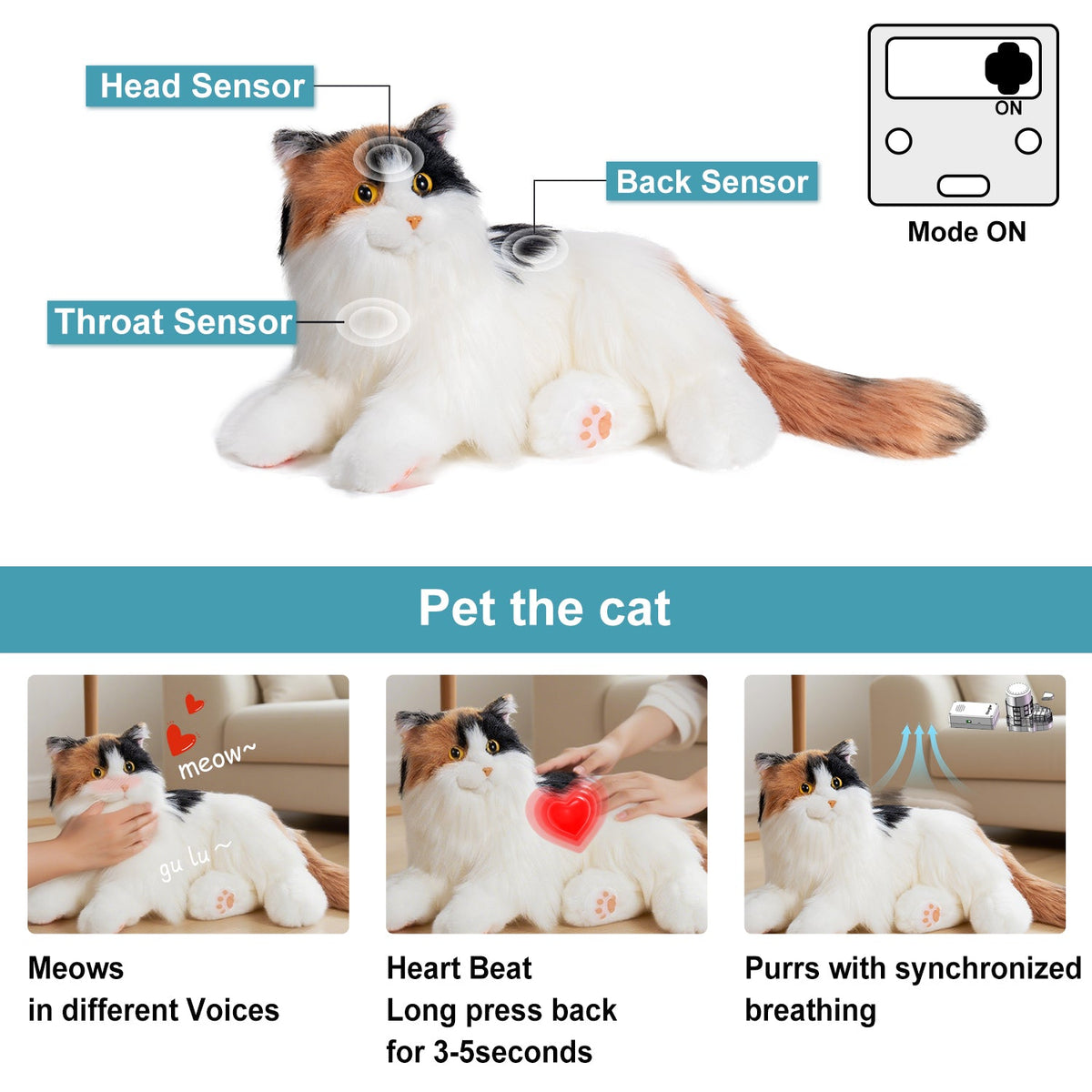 Percy Essential - Interactive Emotional Support Pet Weighted